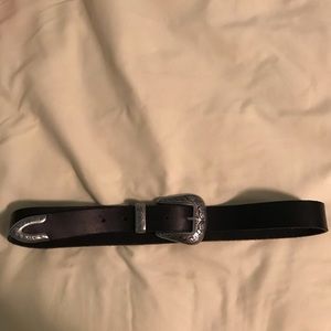 Urban Outfitters Small Black Belt w/ Silver Detail
